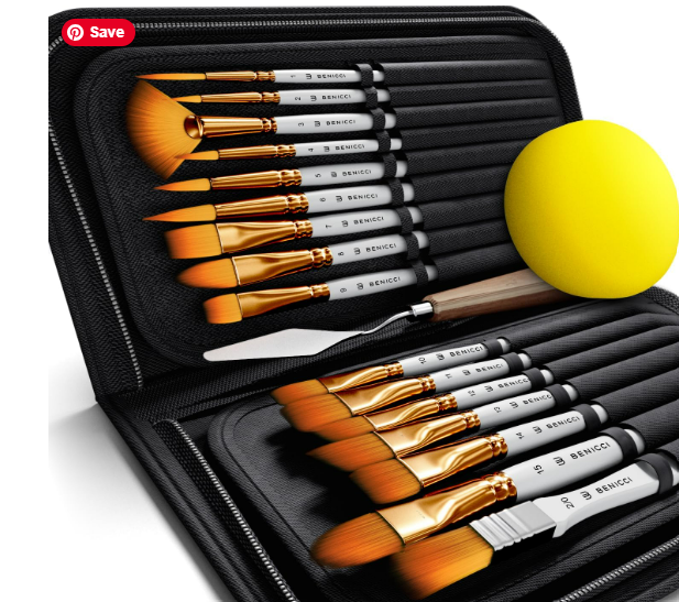 Artist Paint Brush Set of 18