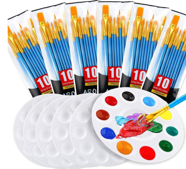 Painting Brush Palette Set