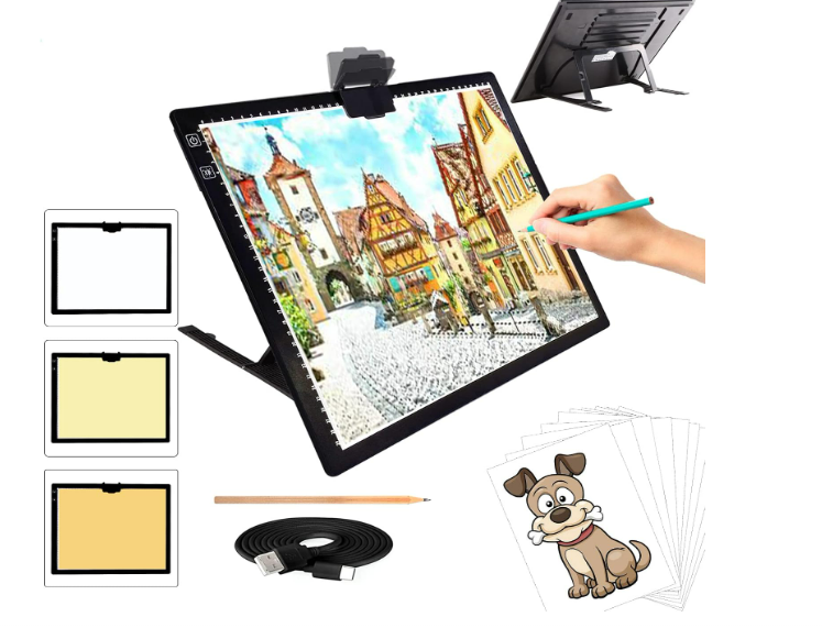 A3 Light Pad Rechargeable Light Board for Diamond Painting